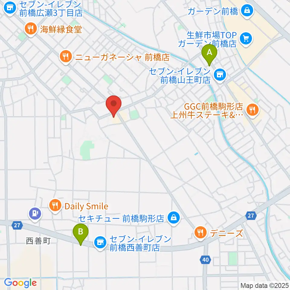 山王ホール・TMスタジオ周辺のカフェ一覧地図