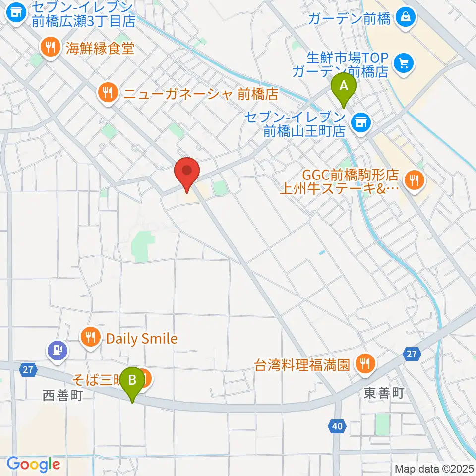 山王ホール周辺のカフェ一覧地図