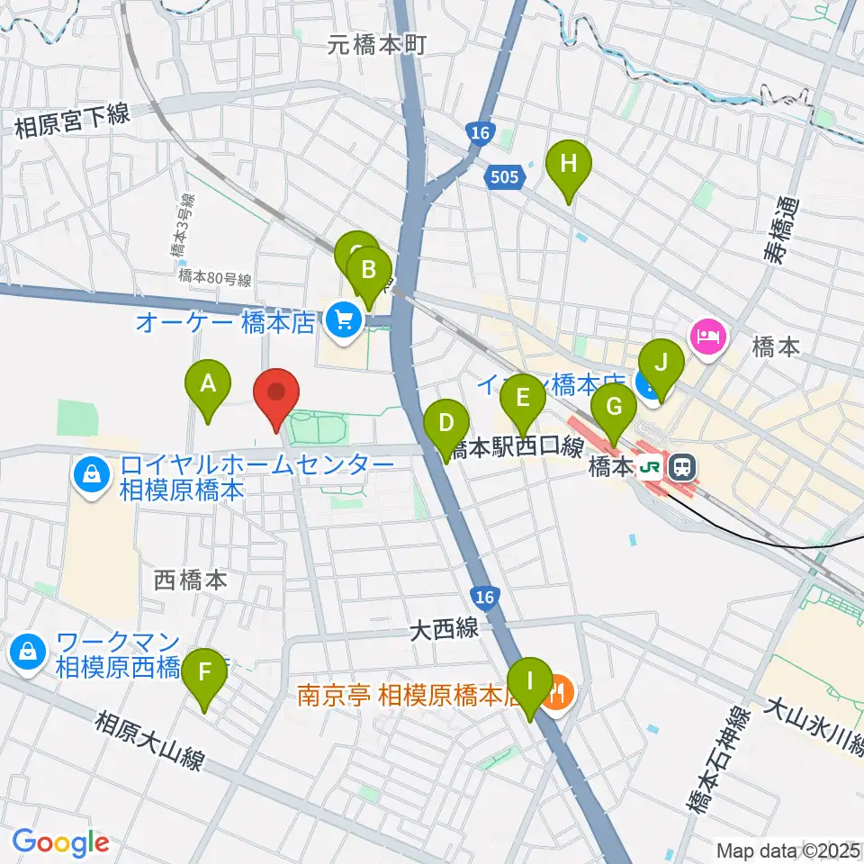 サン・エールさがみはら周辺のカフェ一覧地図