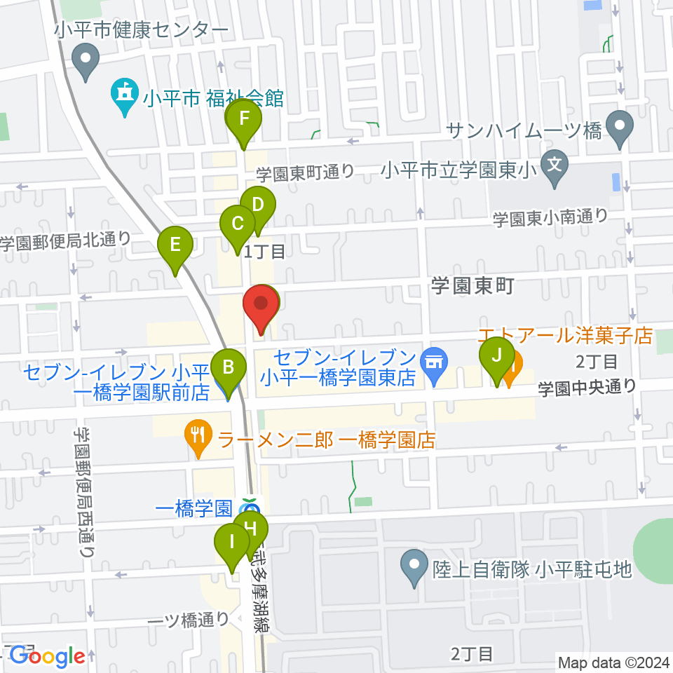 学園坂スタジオ周辺のカフェ一覧地図