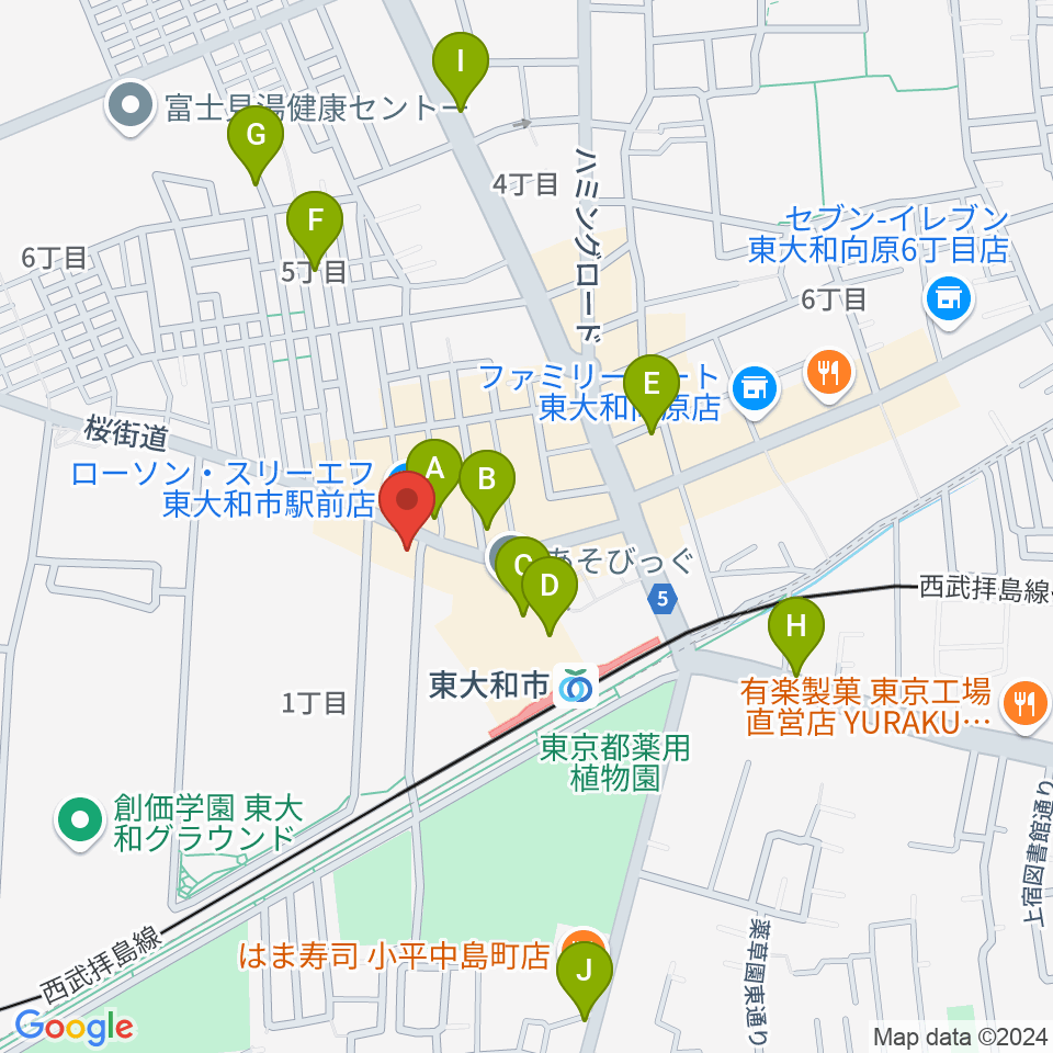 アンフィニカスタムワークス周辺のカフェ一覧地図