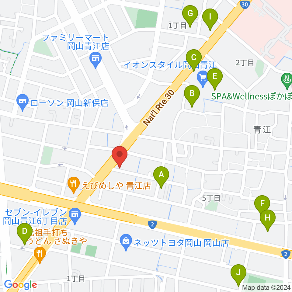 スタジオクレセント周辺のカフェ一覧地図