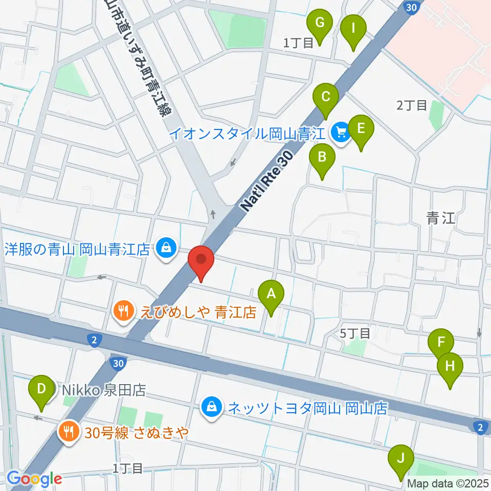 スタジオクレセント周辺のカフェ一覧地図