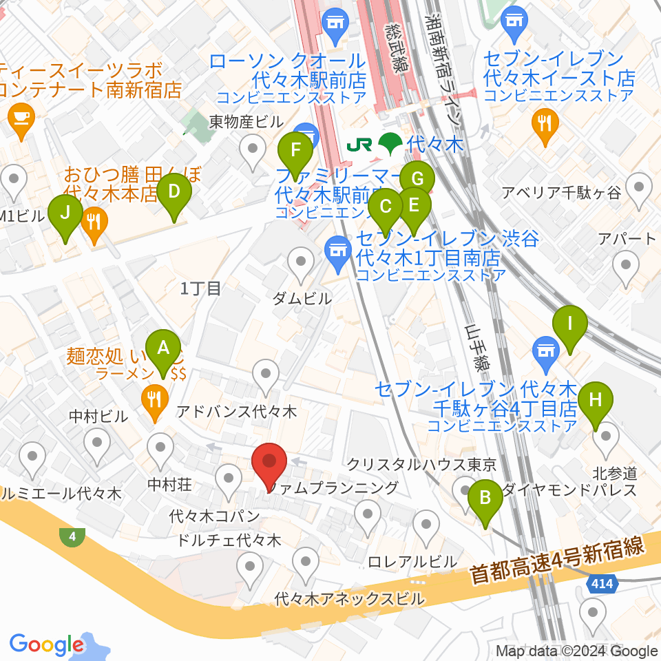 楽弓製作工房 アトリエ ハーモニー周辺のカフェ一覧地図