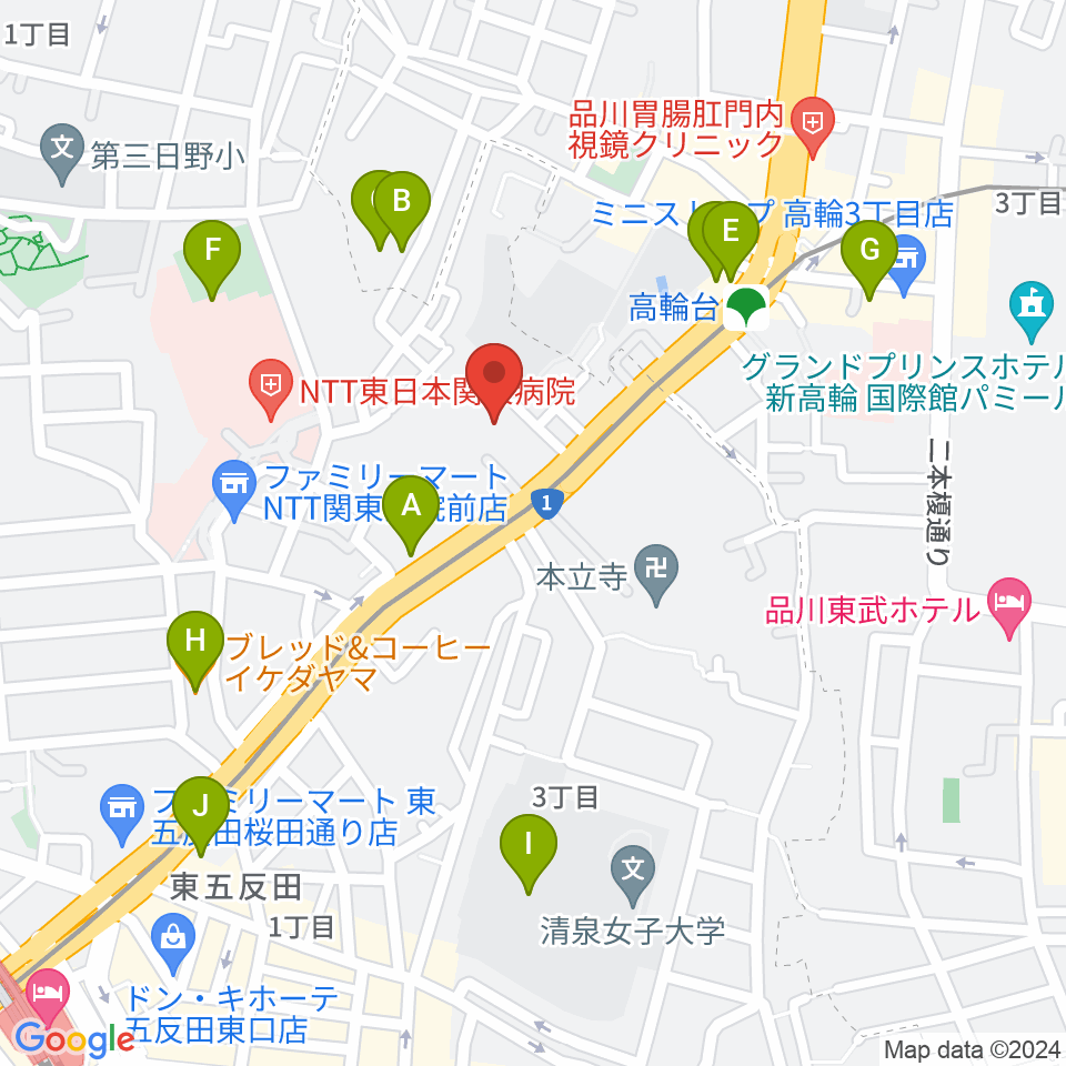 あげいし弦楽器工房周辺のカフェ一覧地図