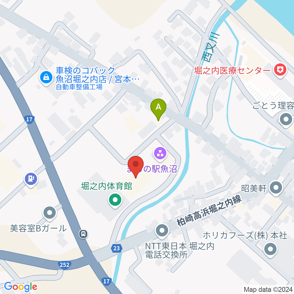 FMうおぬま周辺のカフェ一覧地図