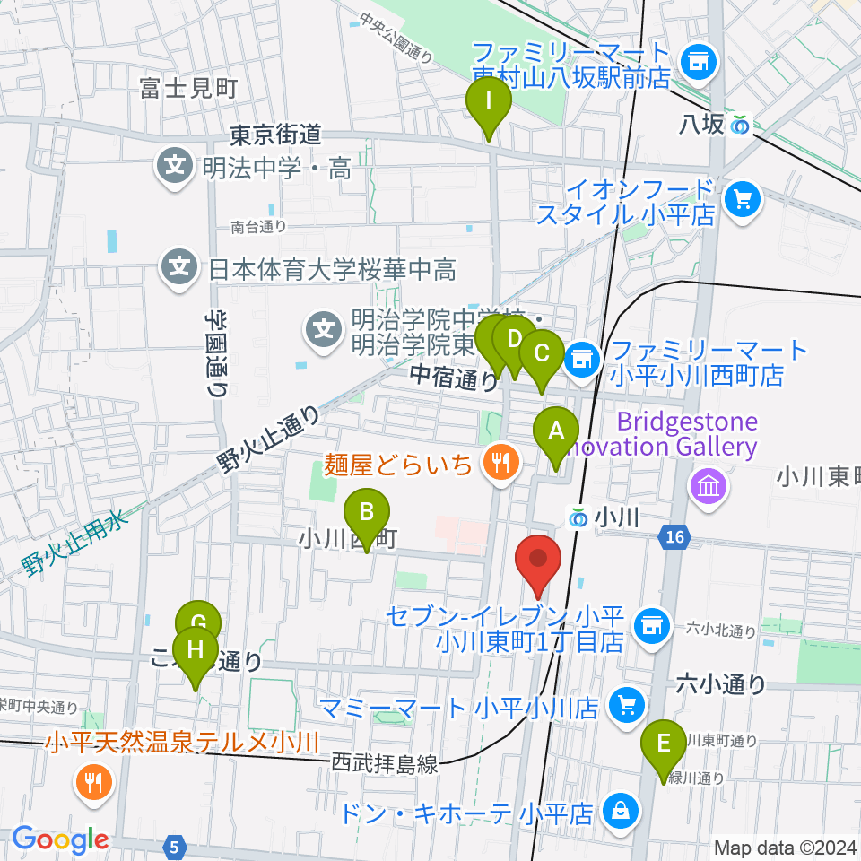 NMCギャラリー＆スタジオ周辺のカフェ一覧地図