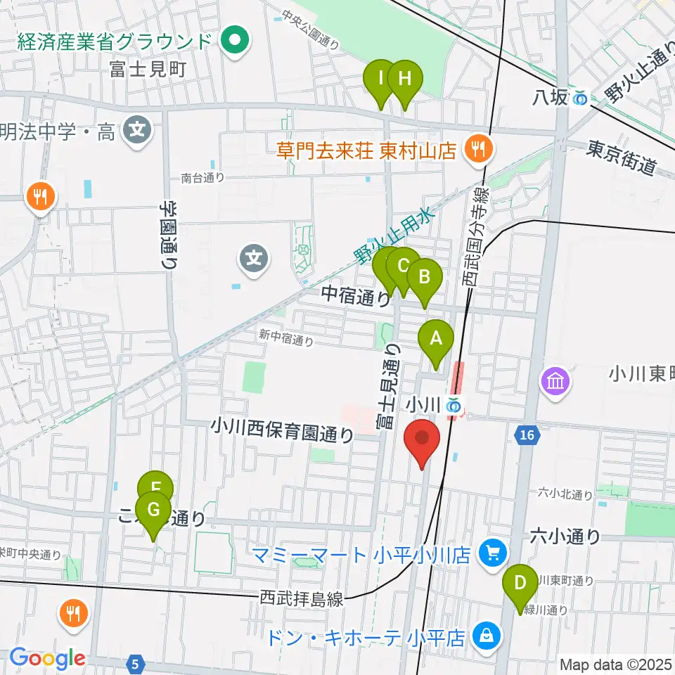 NMCギャラリー＆スタジオ周辺のカフェ一覧地図