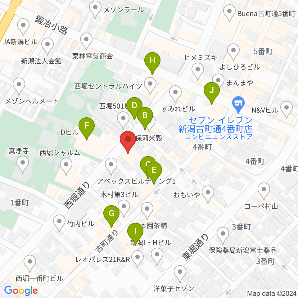 ジャズ喫茶A7周辺のカフェ一覧地図