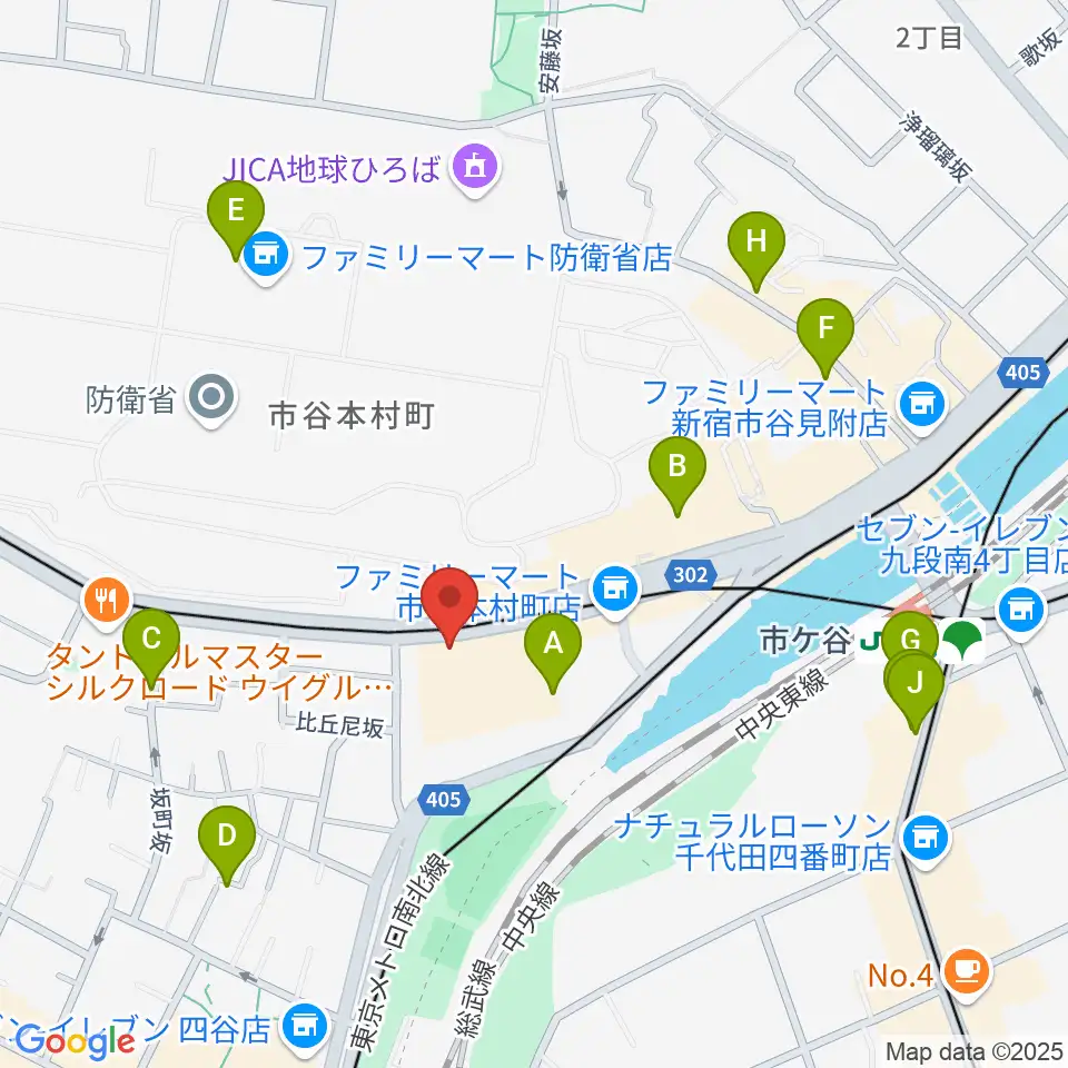 四谷ハニーバースト周辺のカフェ一覧地図