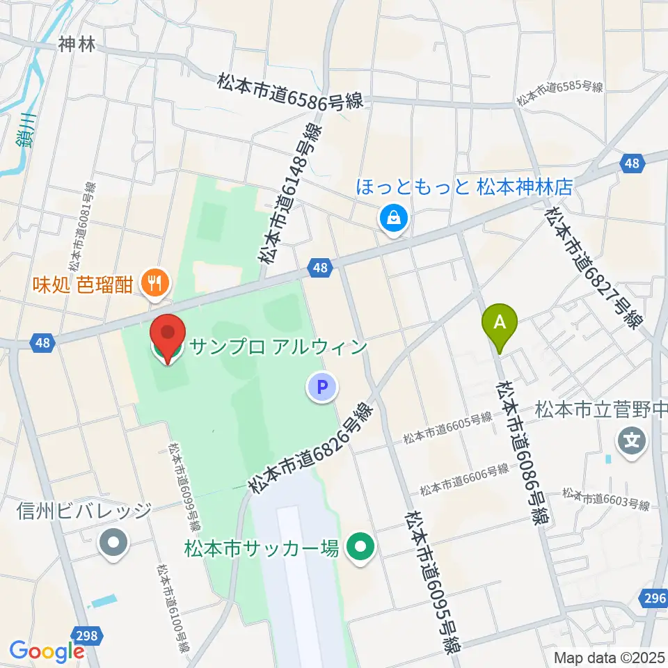 サンプロアルウィン周辺のカフェ一覧地図
