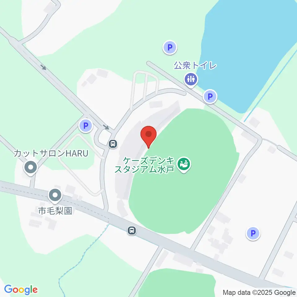 ケーズデンキスタジアム水戸周辺のカフェ一覧地図