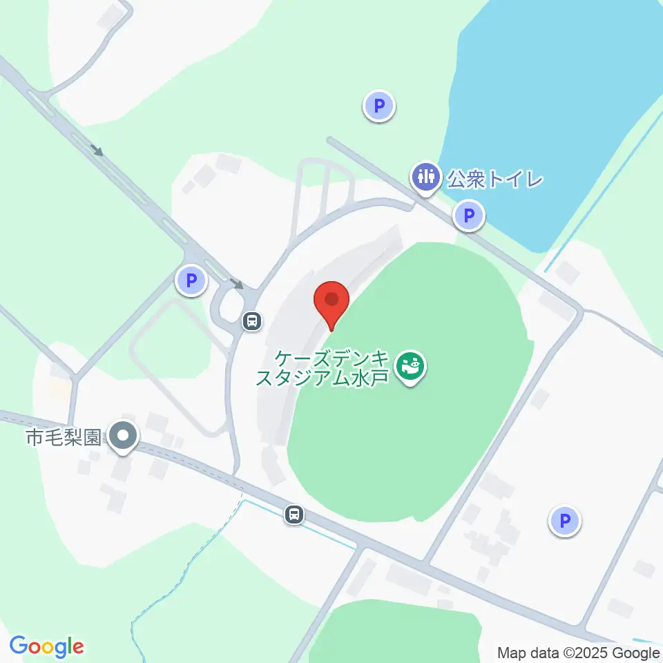 ケーズデンキスタジアム水戸周辺のカフェ一覧地図