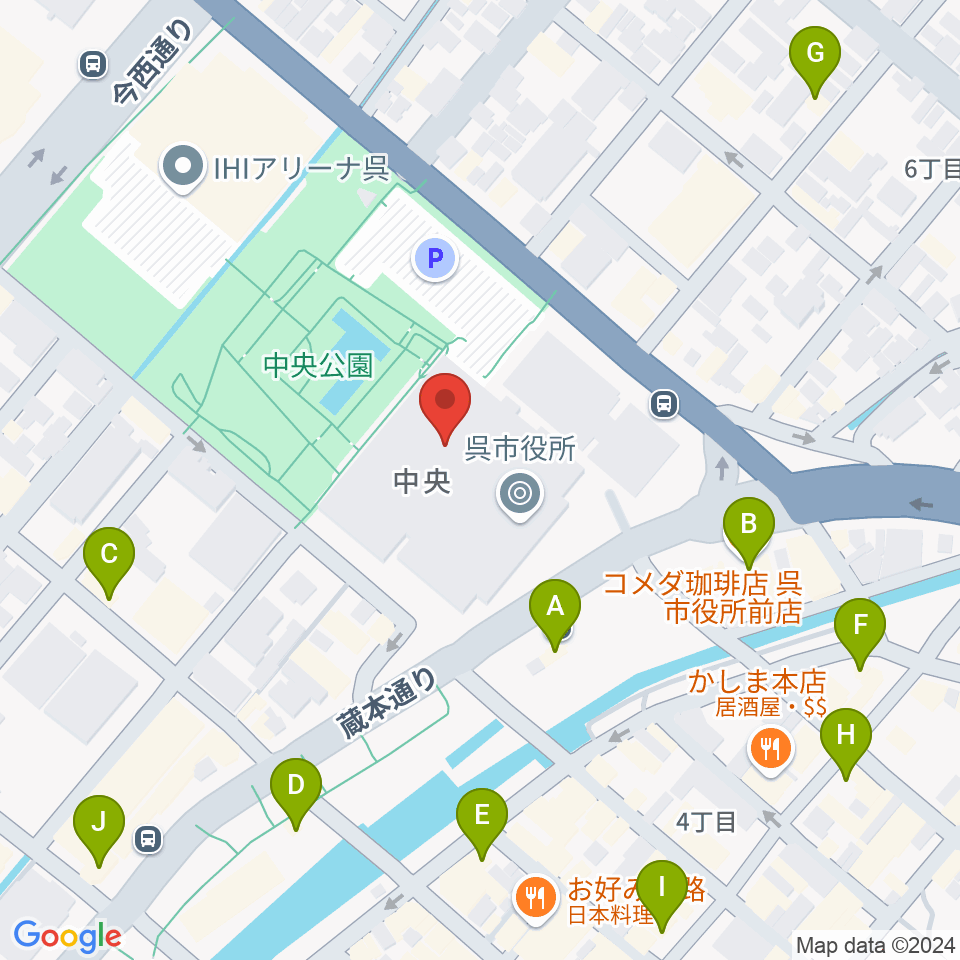 新日本造機ホール周辺のカフェ一覧地図