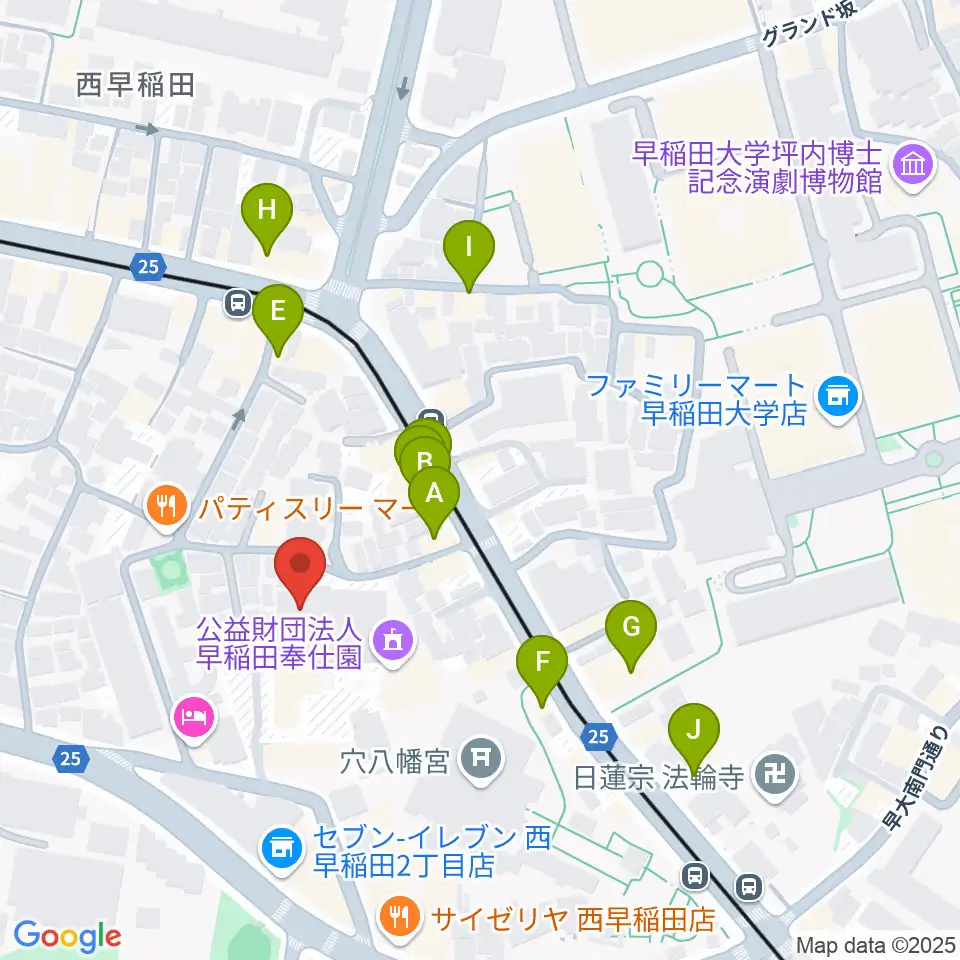 トーキョーコンサーツ・ラボ周辺のカフェ一覧地図