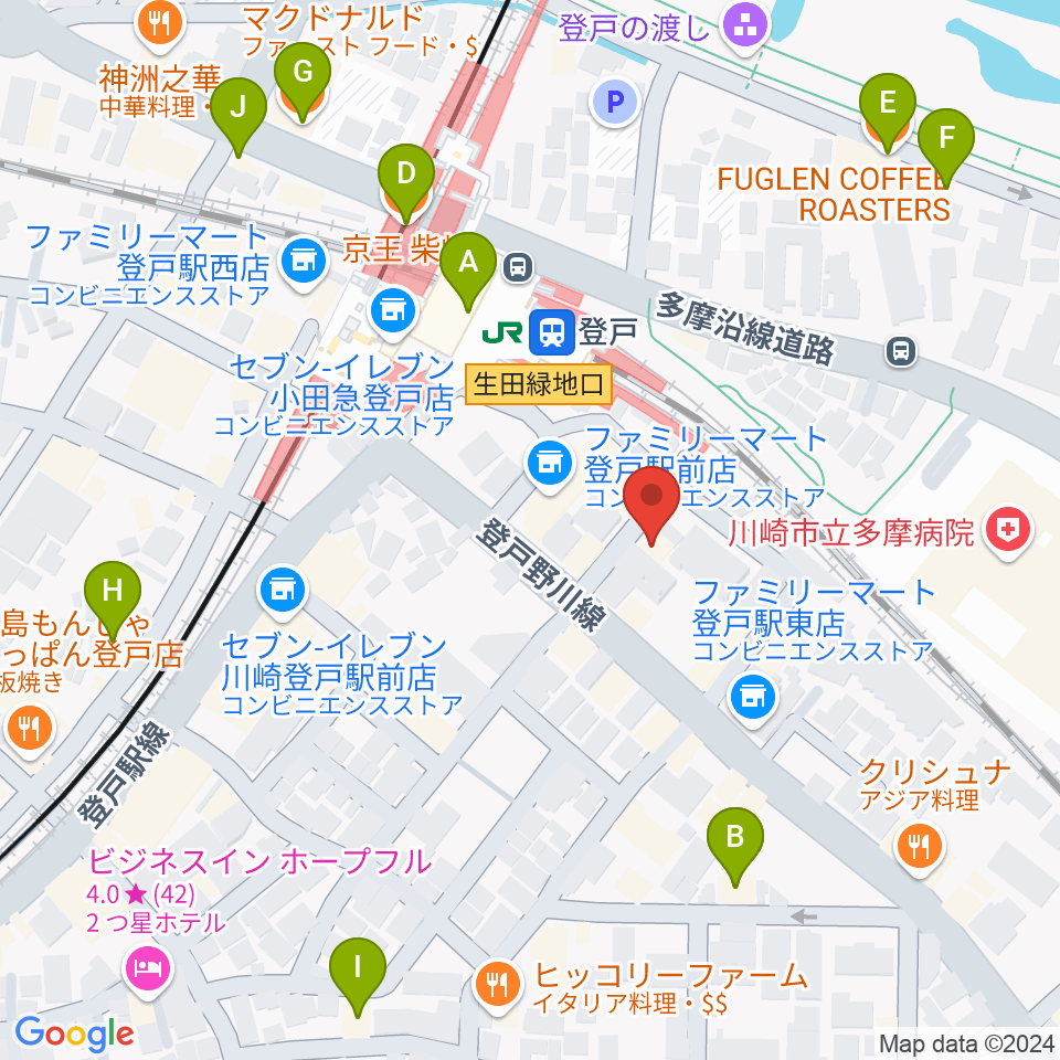 オンゴ周辺のカフェ一覧地図