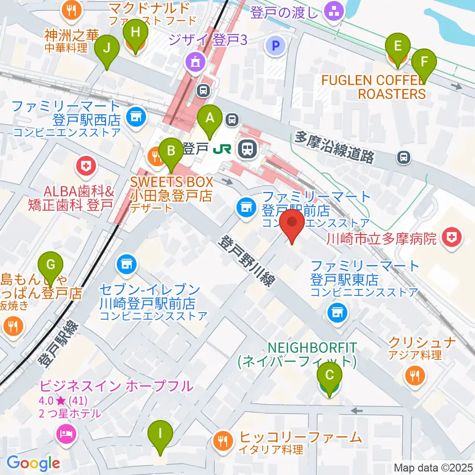 オンゴ周辺のカフェ一覧地図