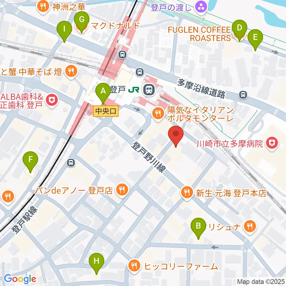 オンゴ周辺のカフェ一覧地図