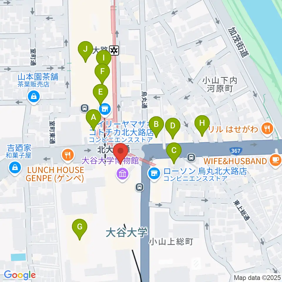 Radio Mix Kyoto周辺のカフェ一覧地図