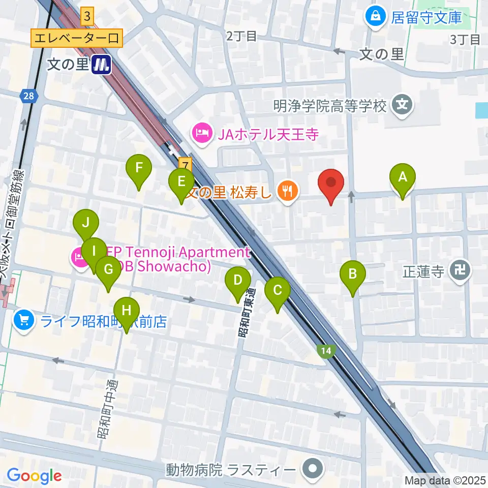 IS STUDIO（アイエススタジオ）周辺のカフェ一覧地図