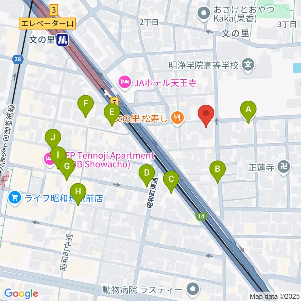 IS STUDIO周辺のカフェ一覧地図