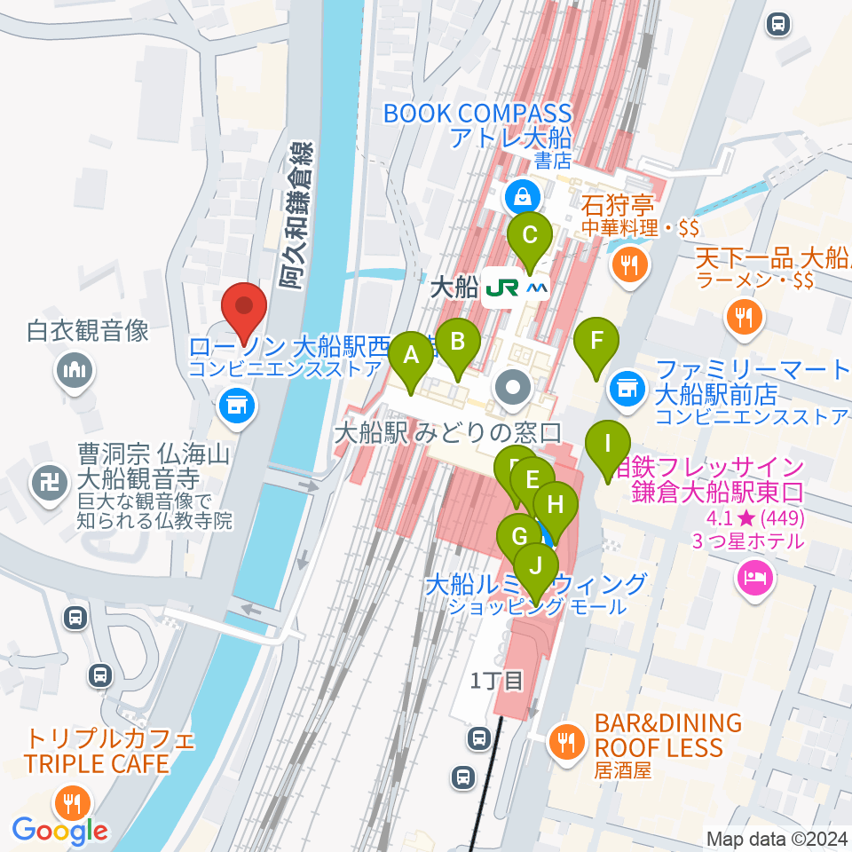 tuttofare〈ﾄｩｯﾄﾌｧｰﾚ〉周辺のカフェ一覧地図