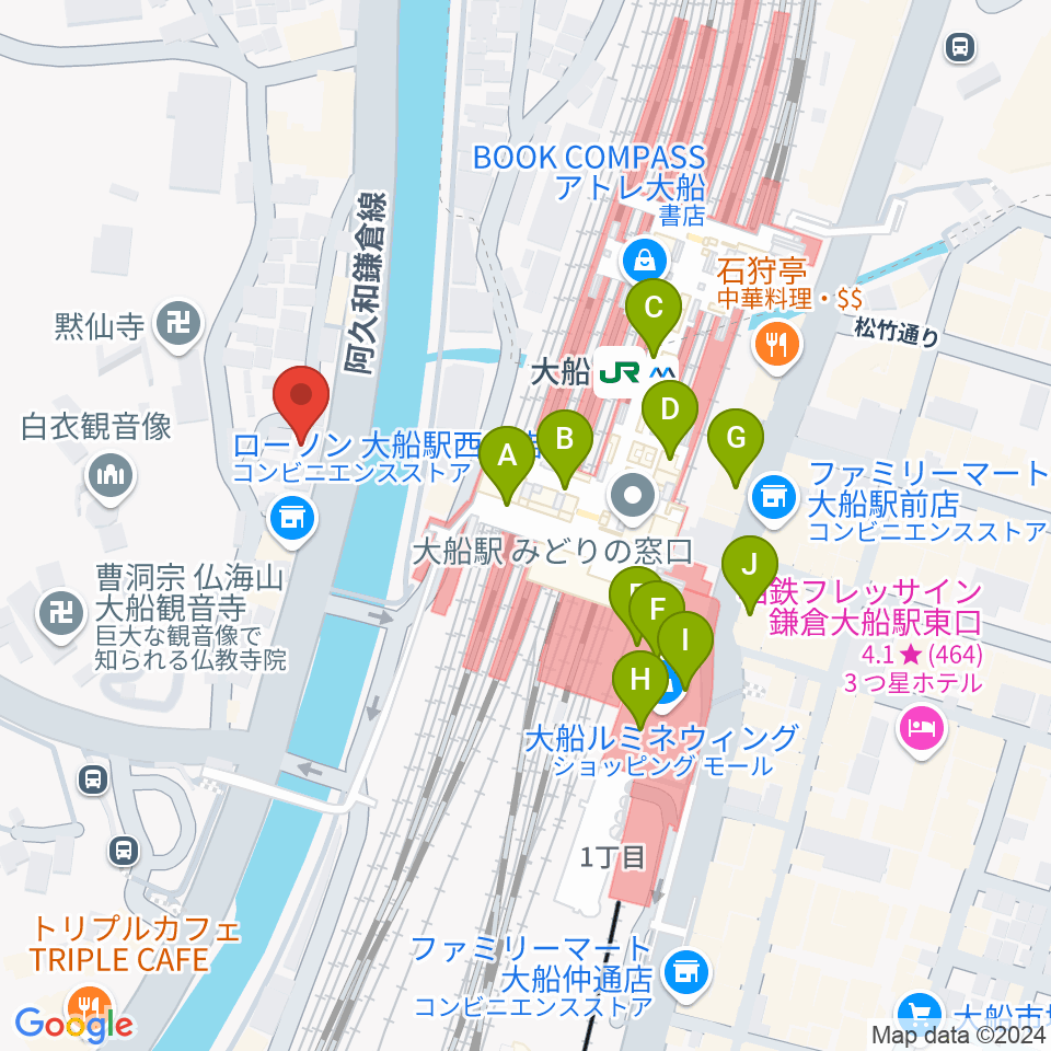 tuttofare〈ﾄｩｯﾄﾌｧｰﾚ〉周辺のカフェ一覧地図