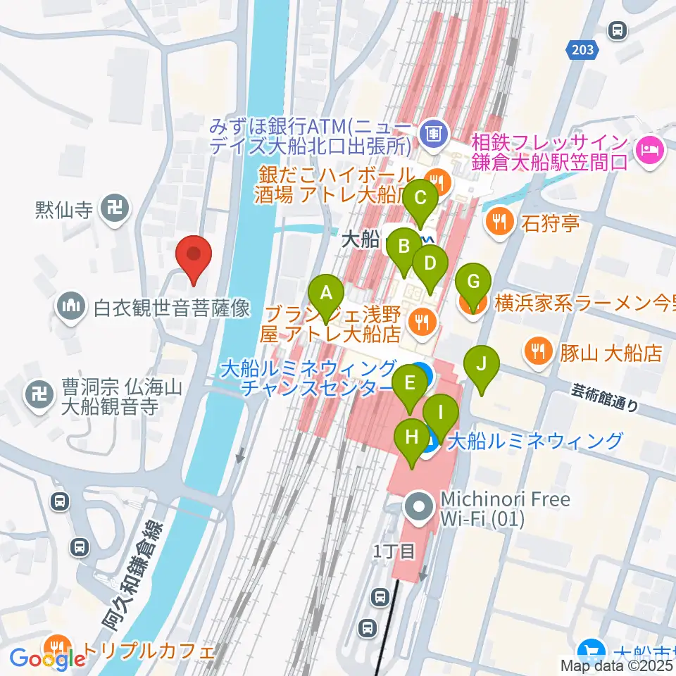 tuttofare〈トゥットファーレ〉周辺のカフェ一覧地図
