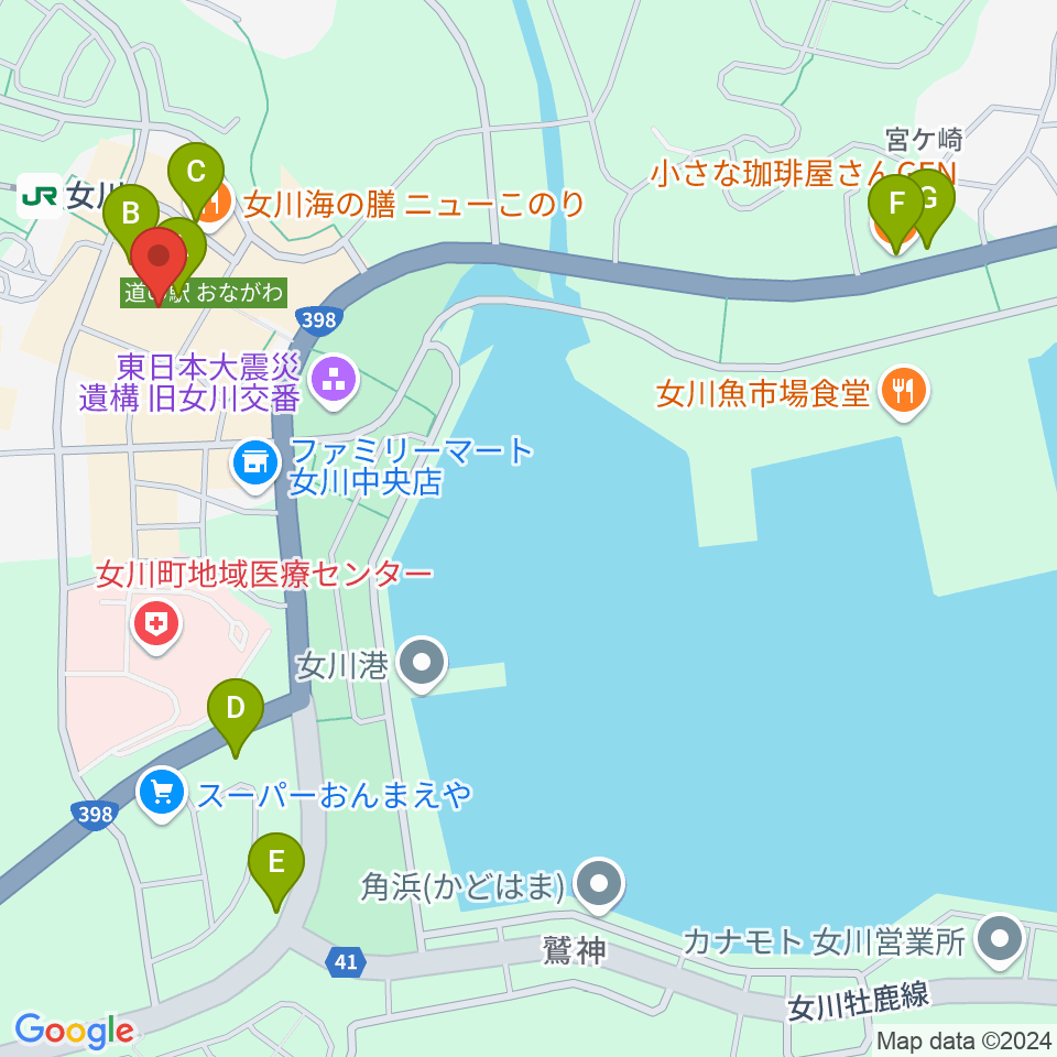 GLIDE周辺のカフェ一覧地図