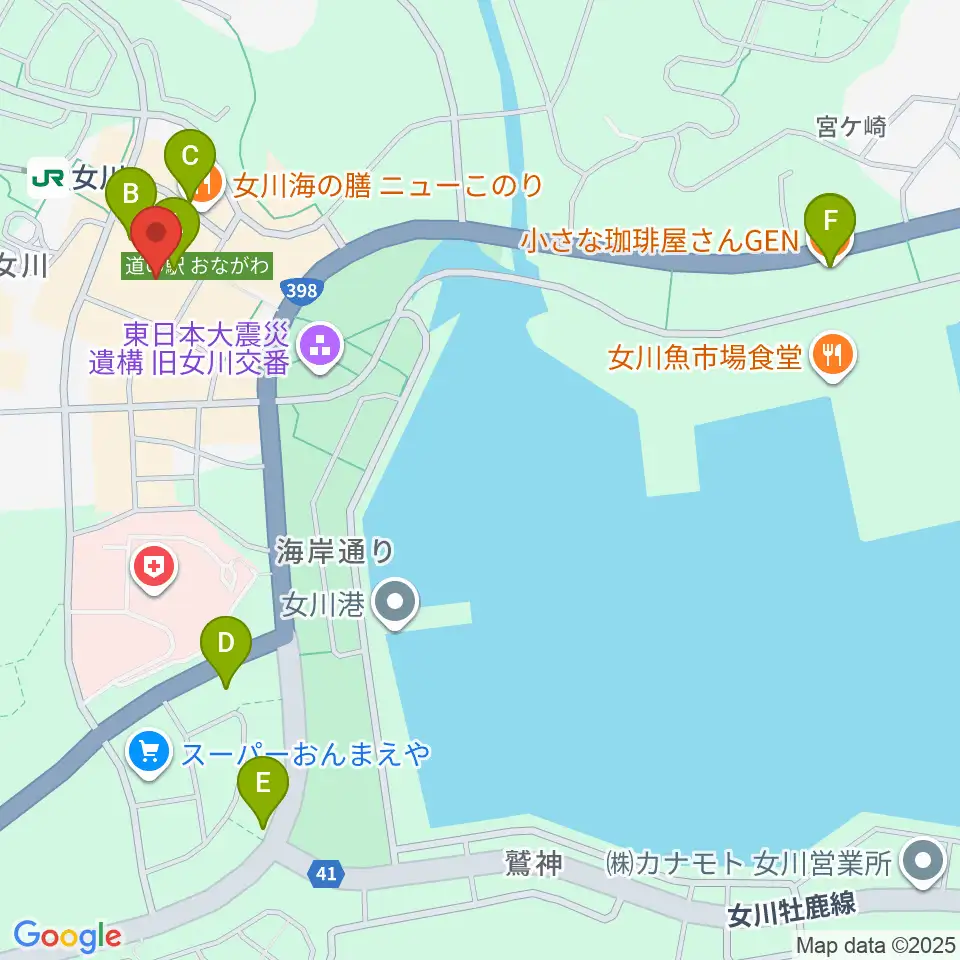 GLIDE周辺のカフェ一覧地図