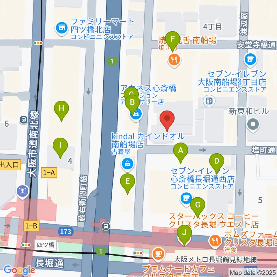 FUN HOUSE周辺のカフェ一覧地図