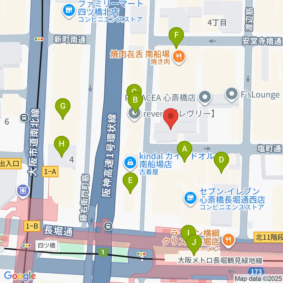FUN HOUSE周辺のカフェ一覧地図