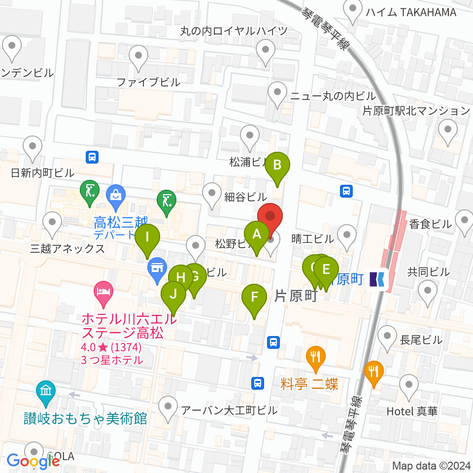 MUSIC FARM周辺のカフェ一覧地図