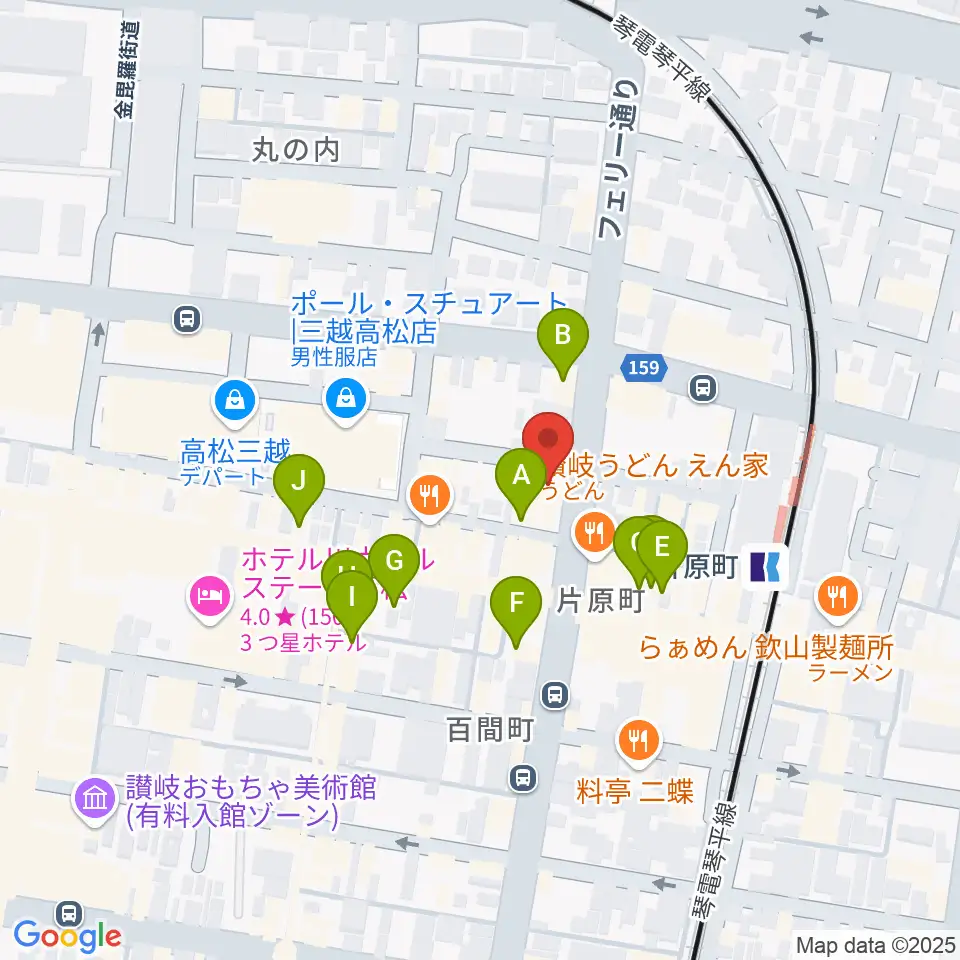MUSIC FARM周辺のカフェ一覧地図