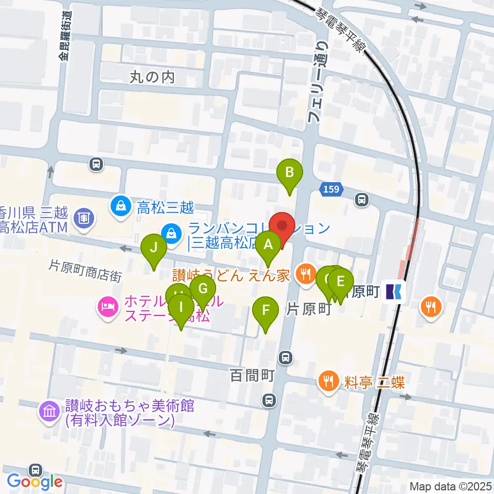 MUSIC FARM周辺のカフェ一覧地図