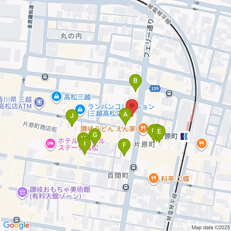 MUSIC FARM周辺のカフェ一覧地図