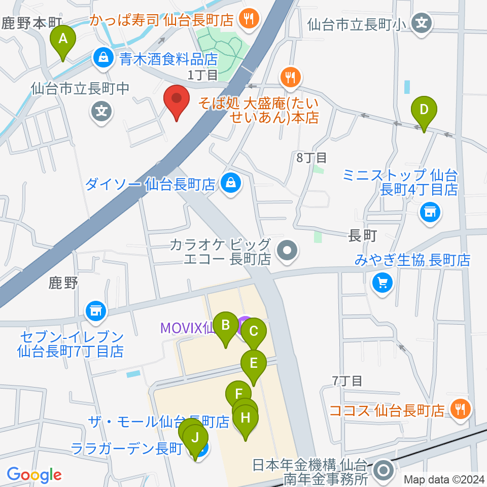 ピアノ教室 ポコアポコ周辺のカフェ一覧地図