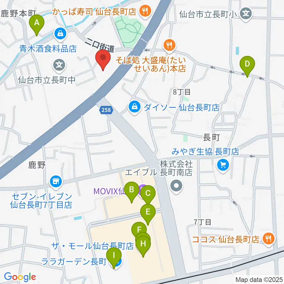 ピアノ教室 ポコアポコ周辺のカフェ一覧地図