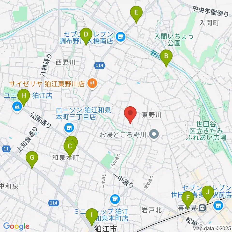 シアターグスタフ周辺のカフェ一覧地図