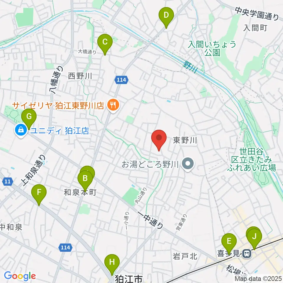 シアターグスタフ周辺のカフェ一覧地図