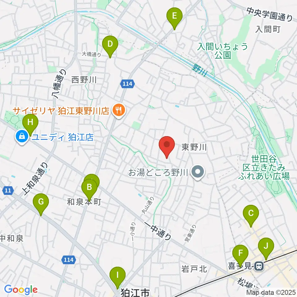 シアターグスタフ周辺のカフェ一覧地図