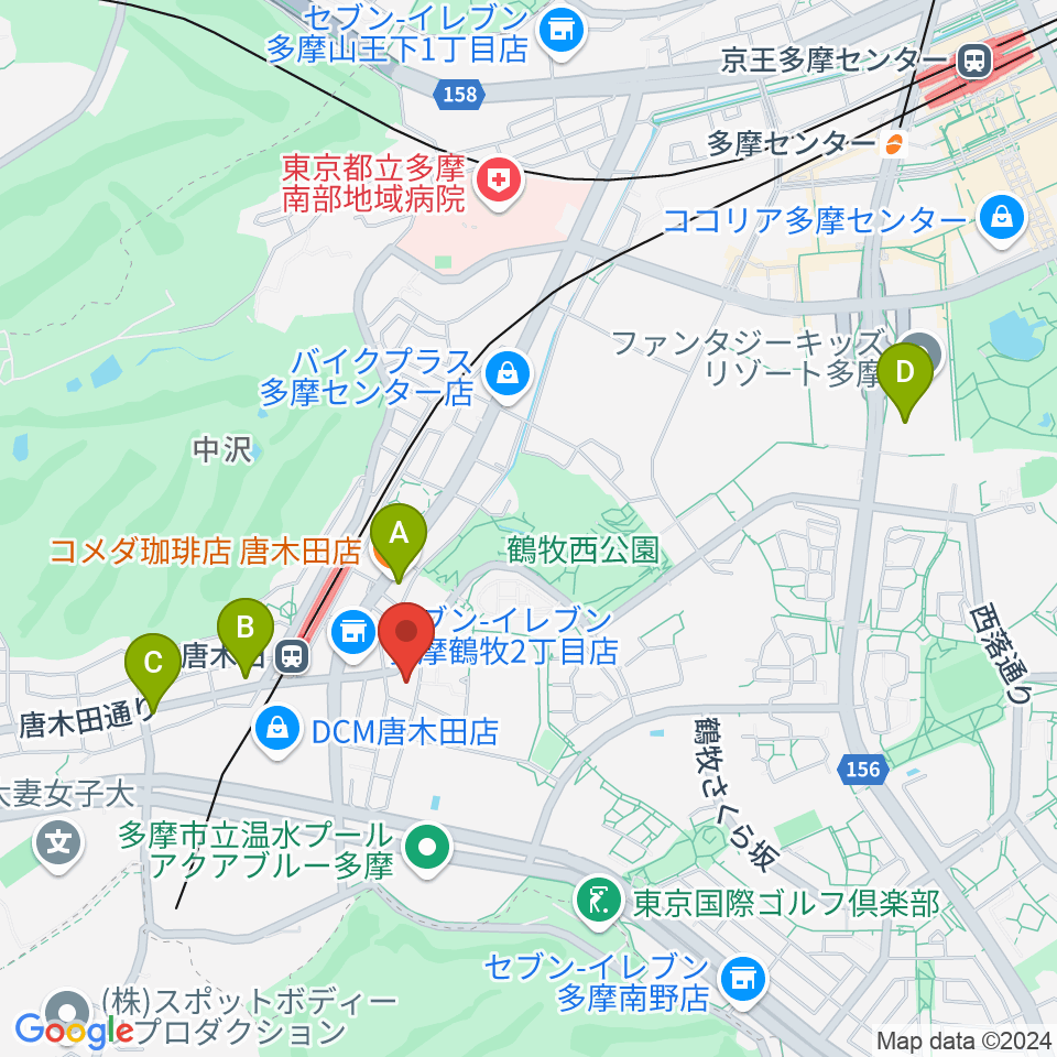 からきだ菖蒲館周辺のカフェ一覧地図