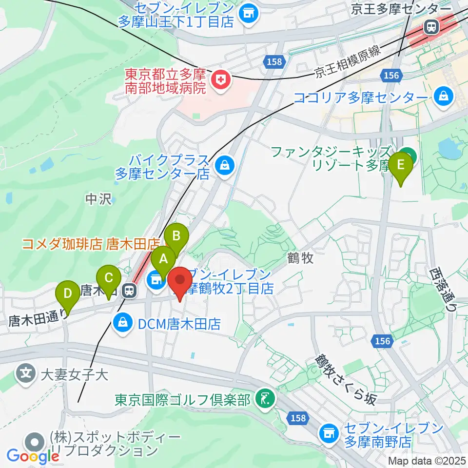 からきだ菖蒲館周辺のカフェ一覧地図