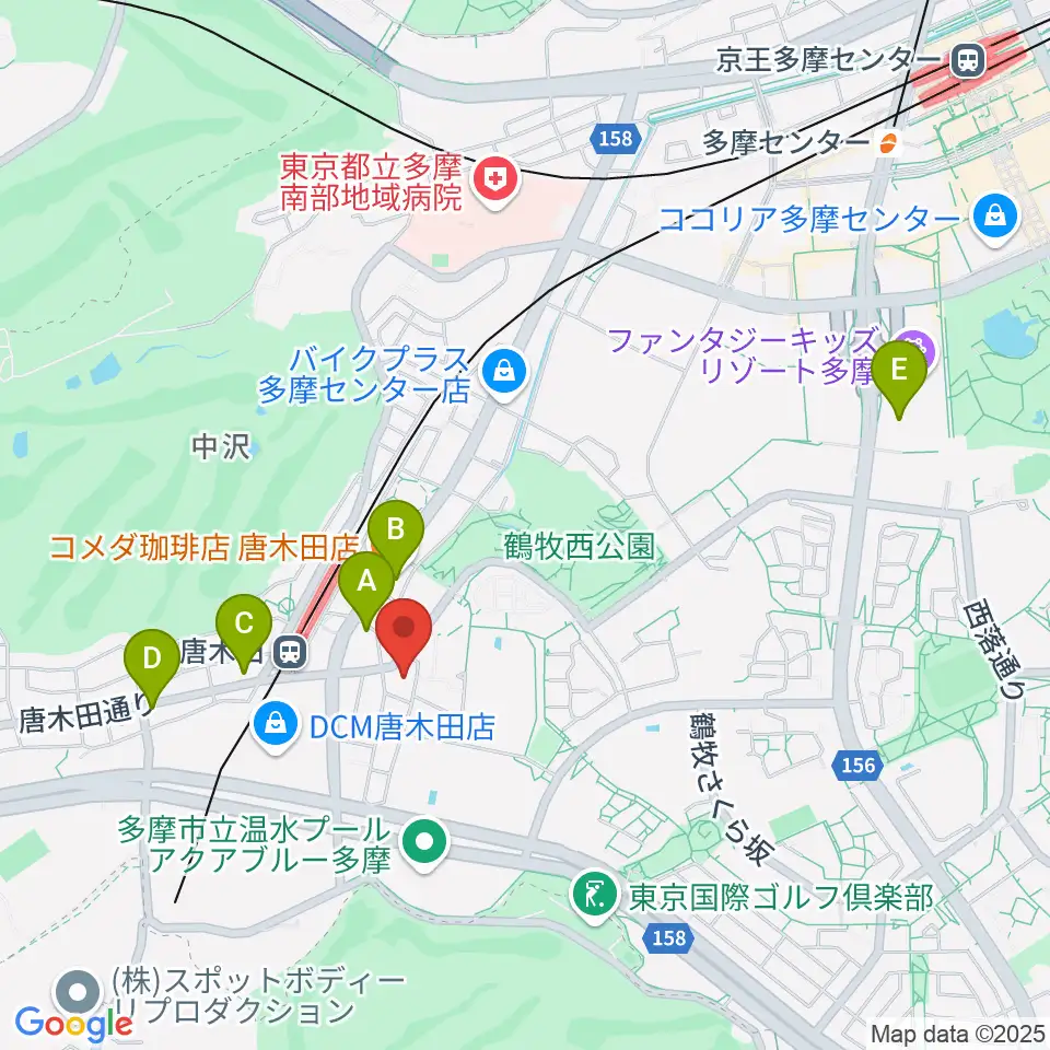 からきだ菖蒲館周辺のカフェ一覧地図