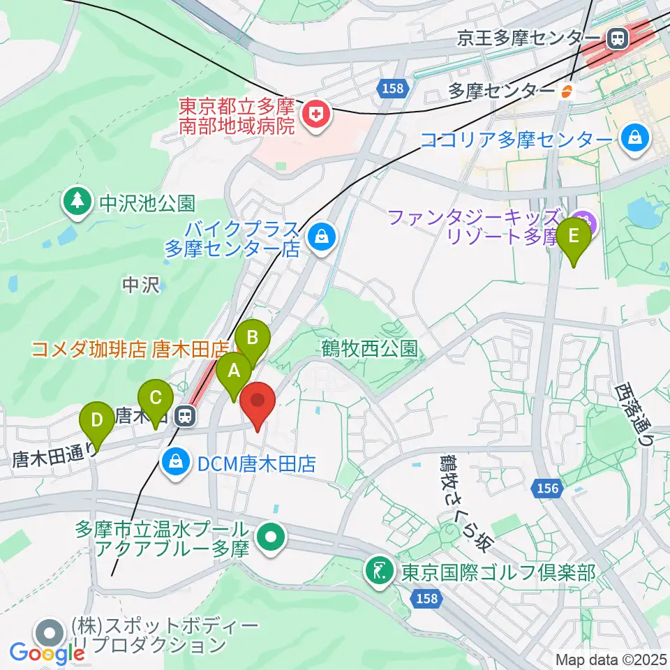 からきだ菖蒲館周辺のカフェ一覧地図