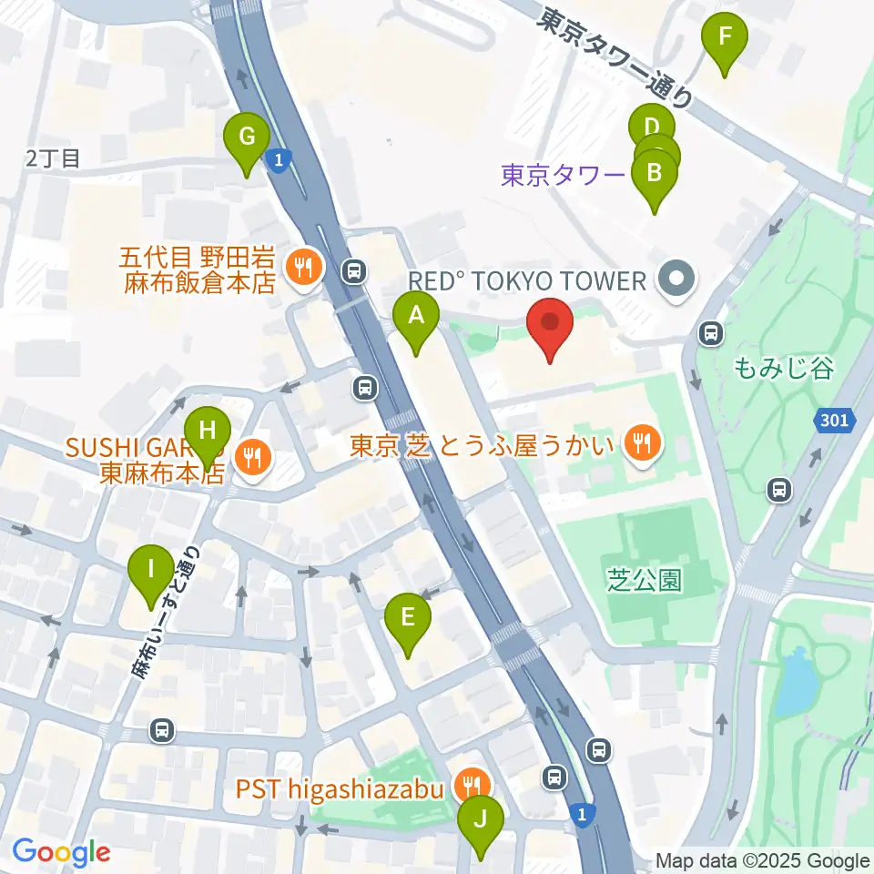 スターライズタワー周辺のカフェ一覧地図