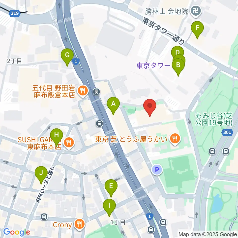 スターライズタワー周辺のカフェ一覧地図