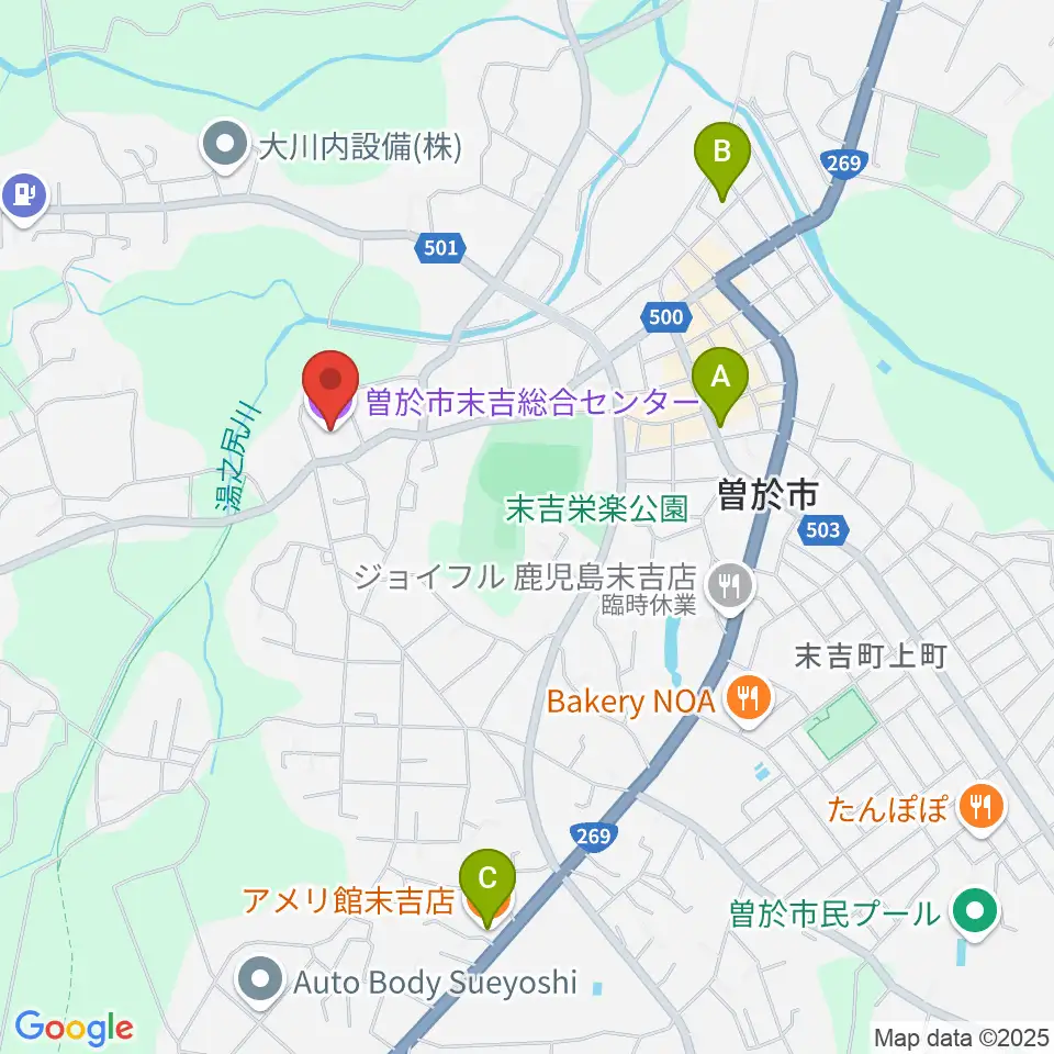 末吉総合センター周辺のカフェ一覧地図
