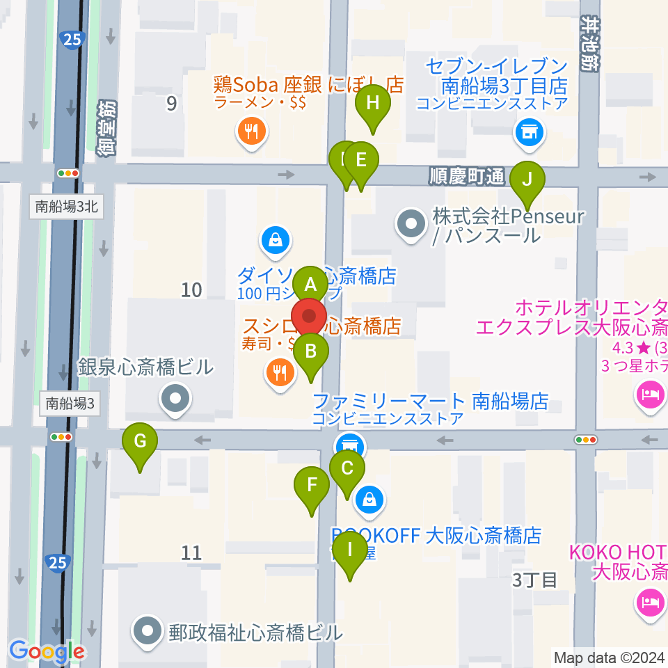 三木楽器ウインドフォレスト周辺のカフェ一覧地図