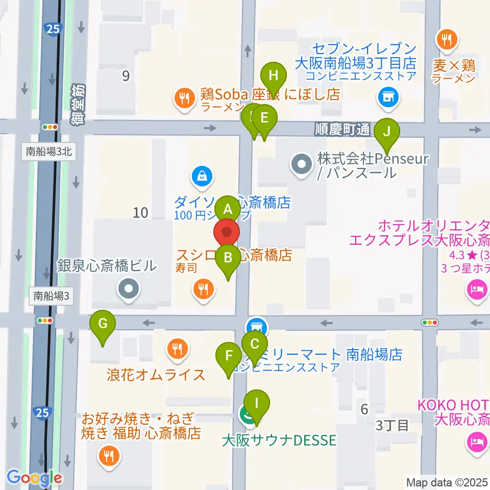 三木楽器ウインドフォレスト周辺のカフェ一覧地図